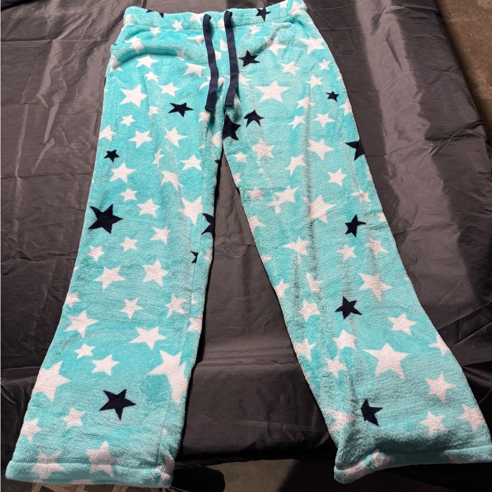 Secret Treasures Women’s Pajama Bottoms - Aqua with Stars